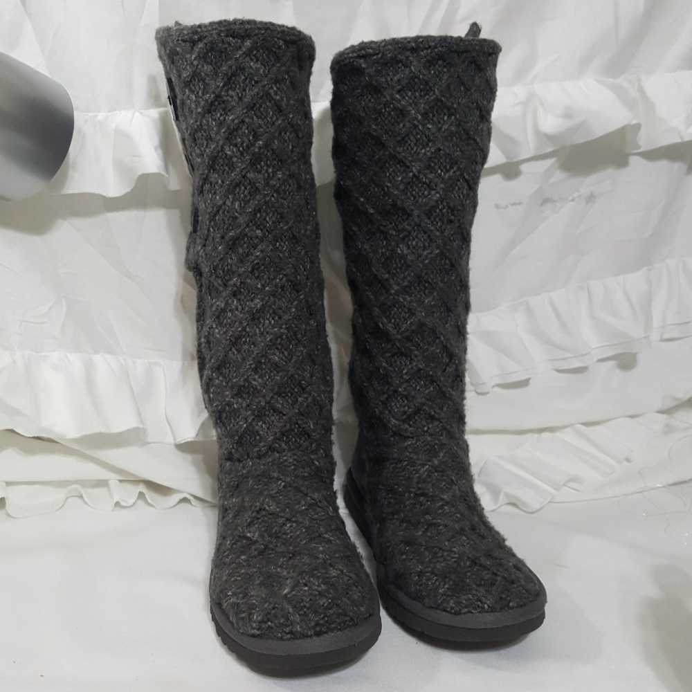 Lattice Cardy 3066 UGG Boots Charcoal